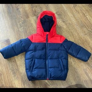 The Children's Place Red and Black Hooded Jacket